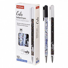 Ручка шариковая Hatber Cats Синяя 0,7 мм чернила на масляной основе