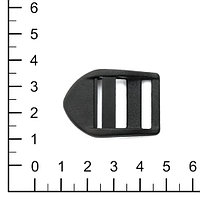 Пряжка 3-щелевая регулировочная 20 мм крыло (A)