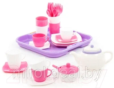 Набор игрушечной посуды Полесье Алиса на 4 персоны / 58973 - фото 4 - id-p192875763