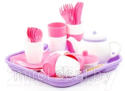 Набор игрушечной посуды Полесье Алиса на 4 персоны / 58973 - фото 5 - id-p192875763