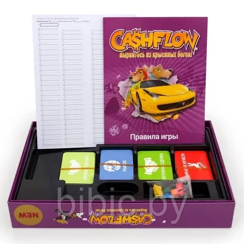 Настольная игра Денежный поток CASH FLOW (Копия) кеш флоу, Cashflow монополия, настольные игры крысиные бега - фото 3 - id-p192884235