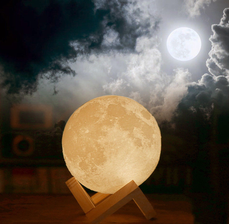 Светильник-ночник Луна объемная Moon Lamp с пультом. - фото 9 - id-p192885066
