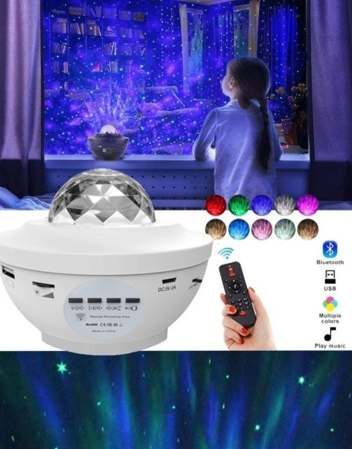 Ночник звездного неба Starry Projector Light (10 световых режимов, 3 уровня яркости, USB - фото 6 - id-p192885521