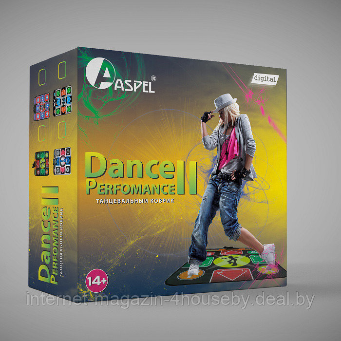 Танцевально-игровой коврик ASPEL ТВ/ПК (32 бита) + SD-карта на 2 Gb + геймпад - фото 3 - id-p192895865