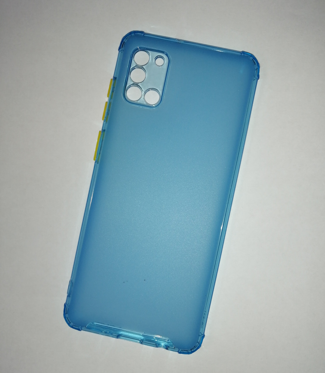 Чехол-накладка JET для Samsung Galaxy A31 (силикон) SM-A315 голубой с защитой камеры