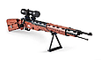 Конструктор C61010W CADA Снайперская винтовка Mauser 98k, 653 детали, фото 4