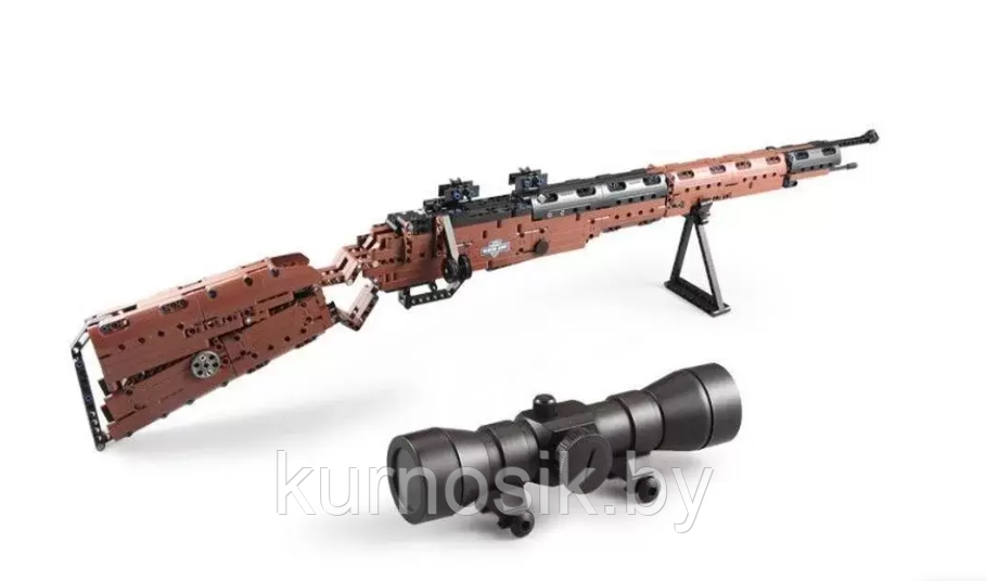 Конструктор C61010W CADA Снайперская винтовка Mauser 98k, 653 детали - фото 3 - id-p192896887
