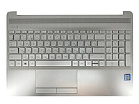 Верхняя часть корпуса (Palmrest) HP 250 G8, 15-DW с клавиатурой, с тачпадом, серебристая, RU