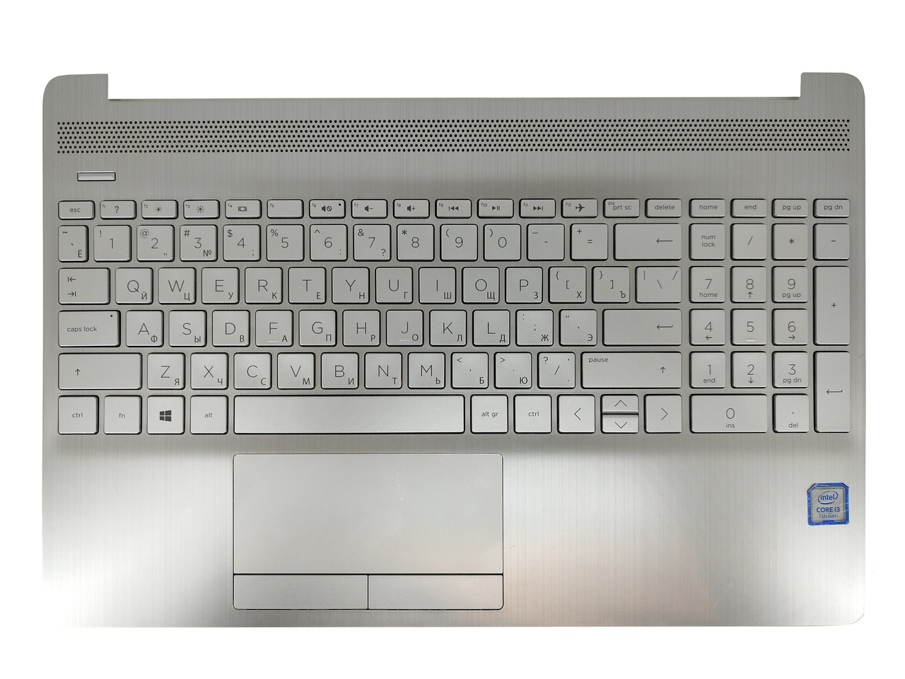 Верхняя часть корпуса (Palmrest) HP 250 G8, 15-DW с клавиатурой, с тачпадом, серебристая, RU - фото 1 - id-p192904768