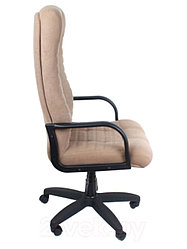 Кресло офисное Деловая обстановка Атлант Стандарт флок (микрофибра / коричневый)