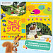 Книжка-раскладушка со скретч-слоем и наклейками «Весёлые задания», Маша и Медведь, фото 2
