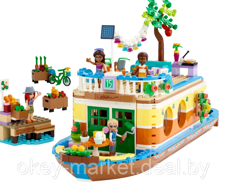Конструктор LEGO Friends Плавучий дом на канале 41702 - фото 3 - id-p192904820