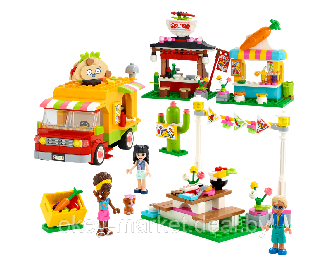 Конструктор LEGO Friends Рынок уличной еды 41701 - фото 6 - id-p192904830