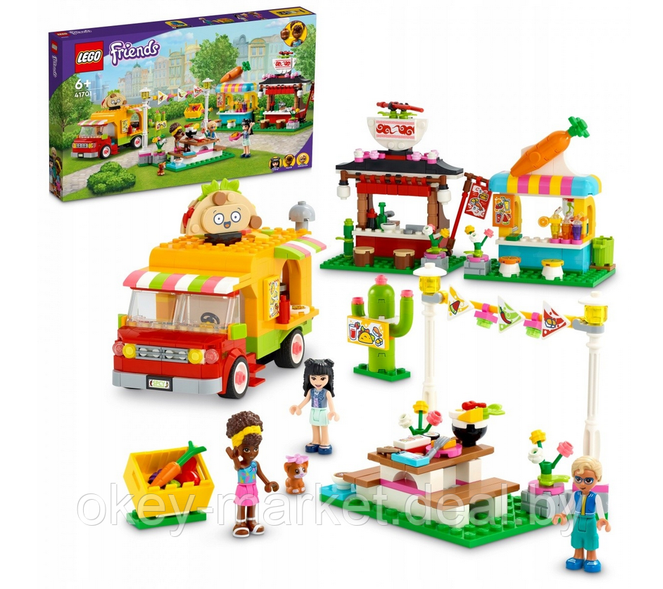 Конструктор LEGO Friends Рынок уличной еды 41701 - фото 9 - id-p192904830