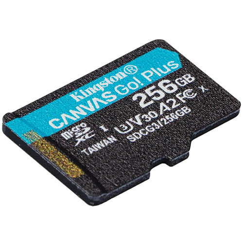Карта памяти Kingston Canvas GO! Plus microSDXC 256 ГБ (SDCG3/256GB) + SD адаптер - фото 2 - id-p192905653