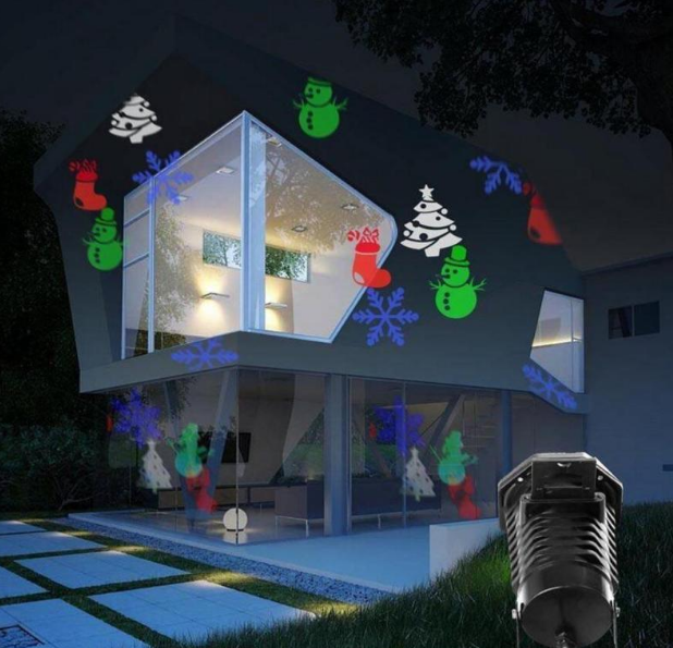 Уличный голографический лазерный проектор Christmas led projector light с эффектом цветомузыки, 10 слайдов - фото 10 - id-p179625603