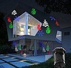 Уличный голографический лазерный проектор Christmas led projector light с эффектом цветомузыки, 10 слайдов, фото 10