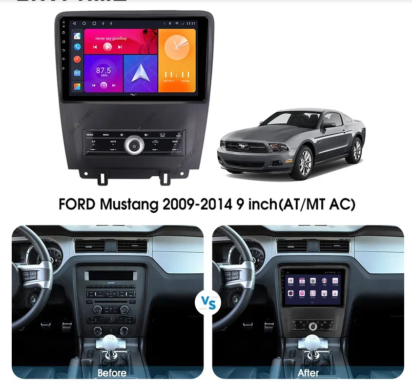ШТАТНАЯ МАГНИТОЛА Ford Mustang VI 2009-2014 Android 10 - фото 2 - id-p192929679