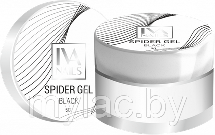 IVA Гель-краска Spider Gel Black Паутинка