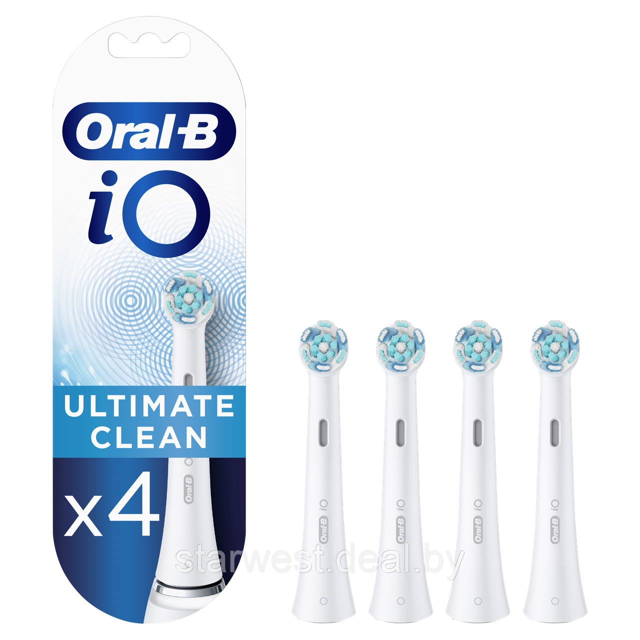 Oral-B Braun iO Series Ultimate Clean 4 шт. Насадки для электрических зубных щеток - фото 1 - id-p192975328