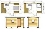 Готовая баня из бруса 5,0х2,3 м, фото 3