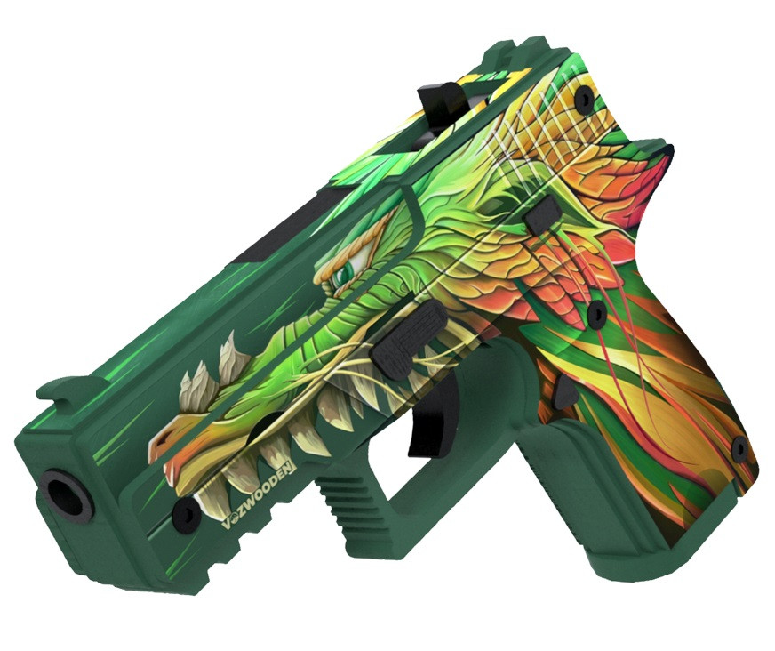 Деревянный пистолет VozWooden Active Р250 / P350 Лесной Дух (Стандофф 2 резинкострел)