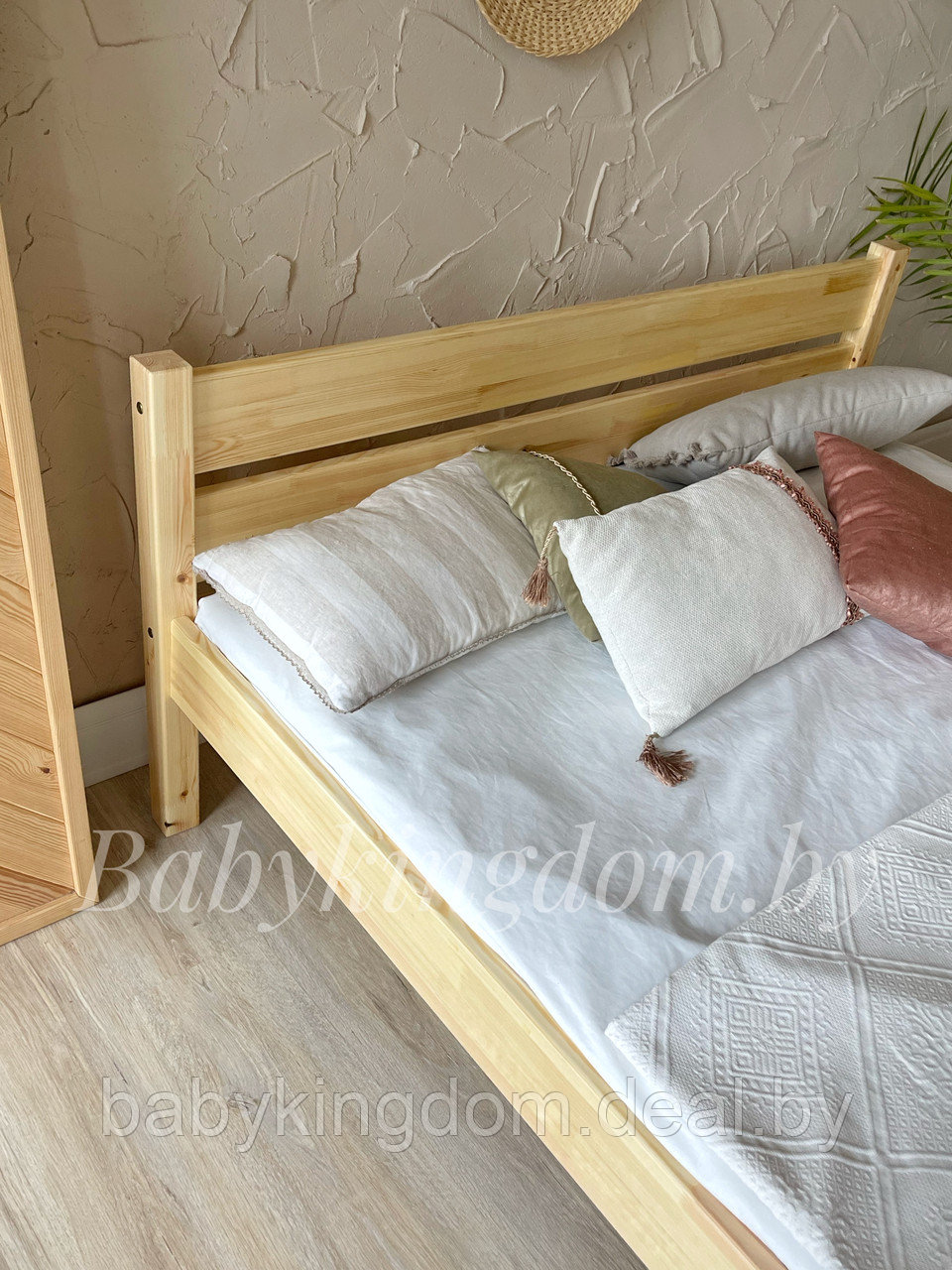 Двуспальная кровать "Бора" 140х200(лак) - фото 6 - id-p192980245