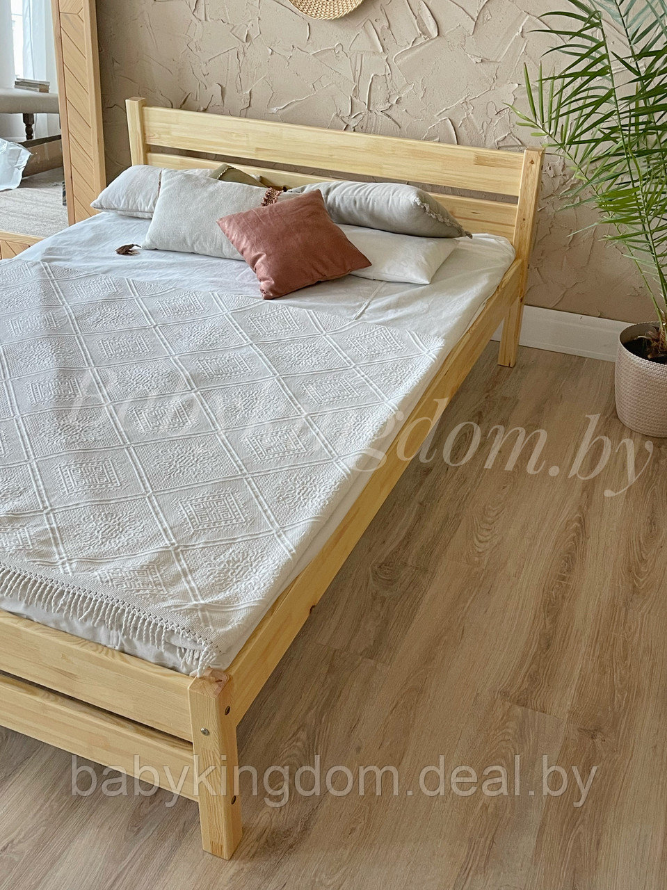 Двуспальная кровать "Бора" 140х200(лак) - фото 9 - id-p192980245