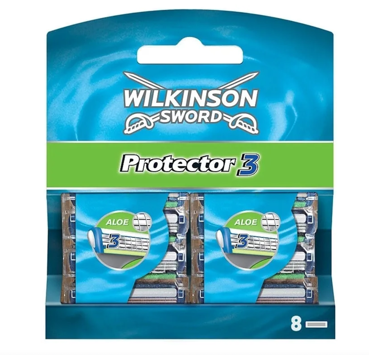 Сменные кассеты Wilkinson Sword Protector 3D (8 шт.) - фото 1 - id-p192980313