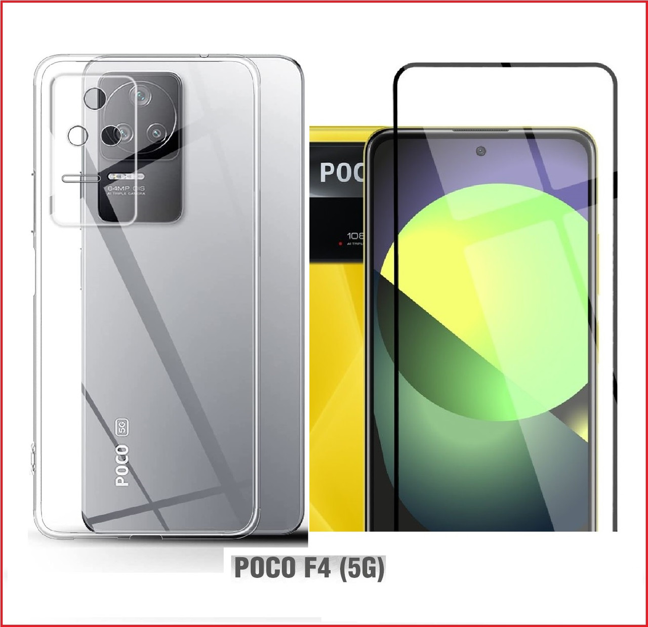 Чехол-накладка + защитное стекло для Xiaomi Poco F4 - фото 1 - id-p192980682