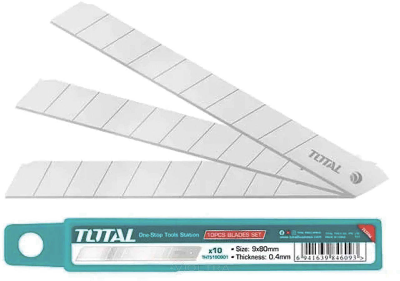 Лезвия для ножа 9мм X 80мм 10шт TOTAL THT5190901 - фото 1 - id-p192997974