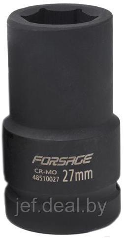 Головка ударная глубокая 1" 100мм 6-гранная FORSAGE F-485100100 - фото 1 - id-p193000050