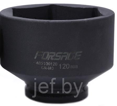 Головка ударная глубокая 1" 120мм 6-гранная FORSAGE F-485100120, фото 2