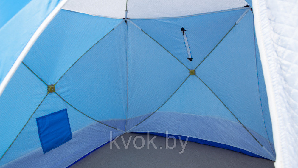 Палатка зимняя СТЭК КУБ-3 трехслойная (2.2x2.2x2.05м) - фото 8 - id-p107578643