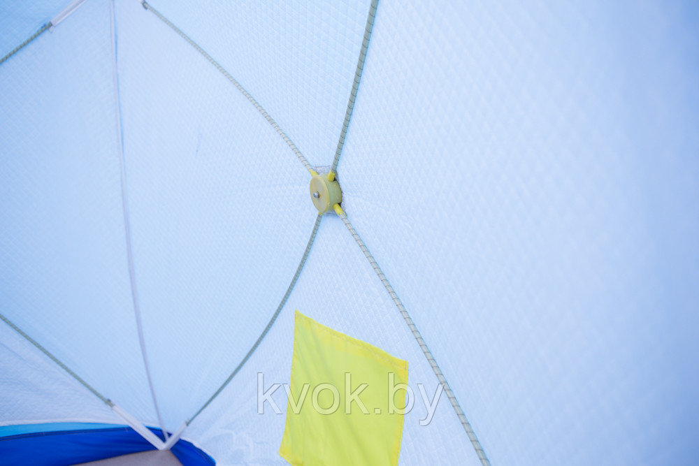 Палатка зимняя СТЭК КУБ-2 LONG трехслойная (1,8x2,1x1,75м) - фото 7 - id-p170302332