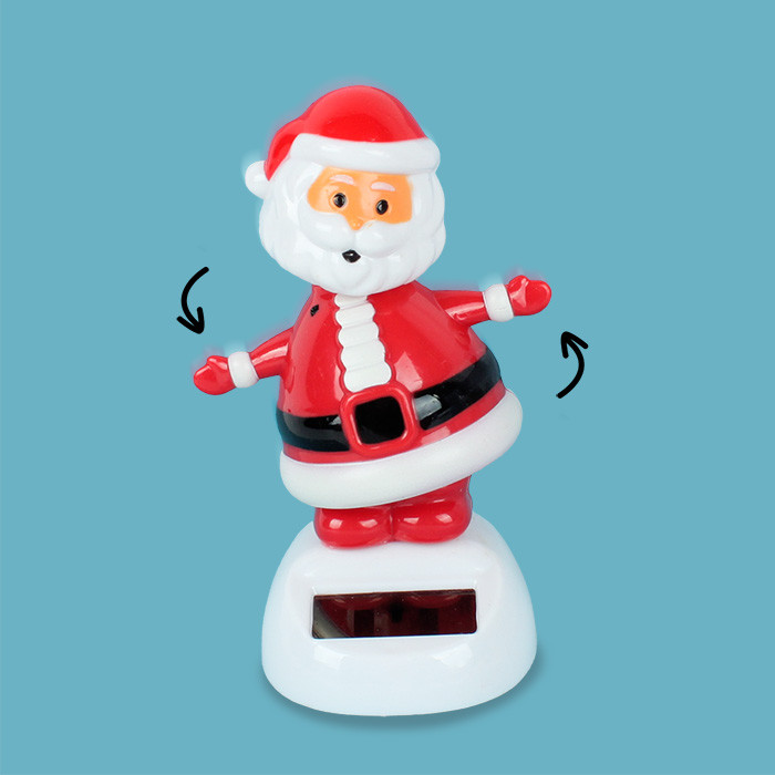 Танцующий Дед Мороз" пластиковый на фотоэлементе - фото 1 - id-p193031351