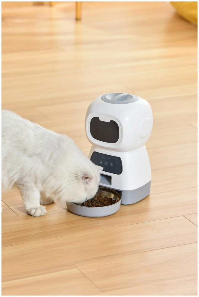 Умная автоматическая кормушка для домашних питомцев Elf Automatic Pet feeder с Wi-Fi и управлением через смарт - фото 7 - id-p193031695