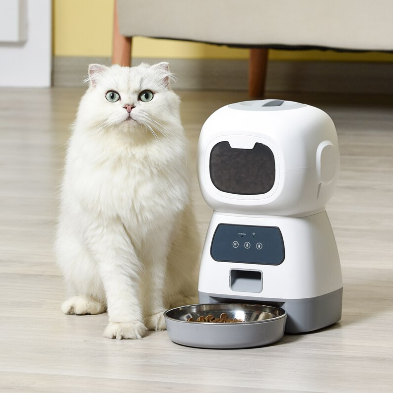 Умная автоматическая кормушка для домашних питомцев Elf Automatic Pet feeder с Wi-Fi и управлением через смарт - фото 3 - id-p193031695