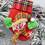 Рождественский подарочный сапожок "Снеговичок", фото 4