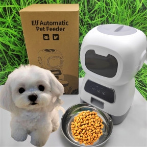 Умная автоматическая кормушка для домашних питомцев Elf Automatic Pet feeder с Wi-Fi и управлением через - фото 1 - id-p193033458