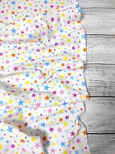 Пеленка фланелевая " Разноцветные звезды ", размер 95-100 см