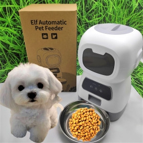 Умная автоматическая кормушка для домашних питомцев Elf Automatic Pet feeder с Wi-Fi и управлением через - фото 1 - id-p193033866