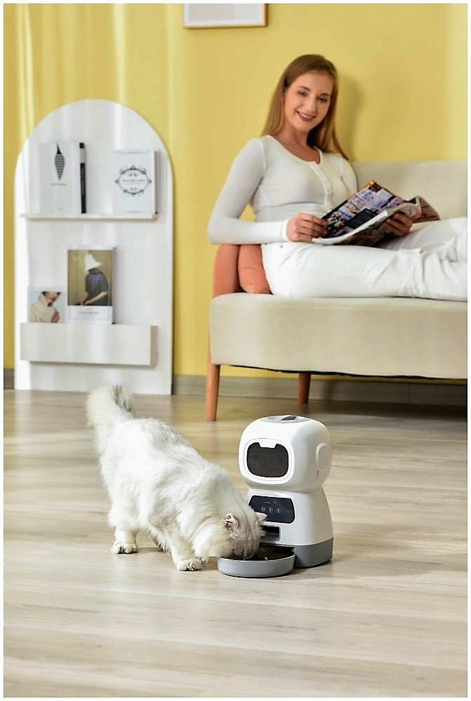 Умная автоматическая кормушка для домашних питомцев Elf Automatic Pet feeder с Wi-Fi и управлением через - фото 10 - id-p193033866