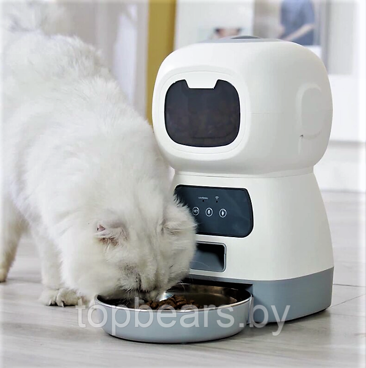 Умная автоматическая кормушка для домашних питомцев Elf Automatic Pet feeder с Wi-Fi и управлением через - фото 2 - id-p193034430