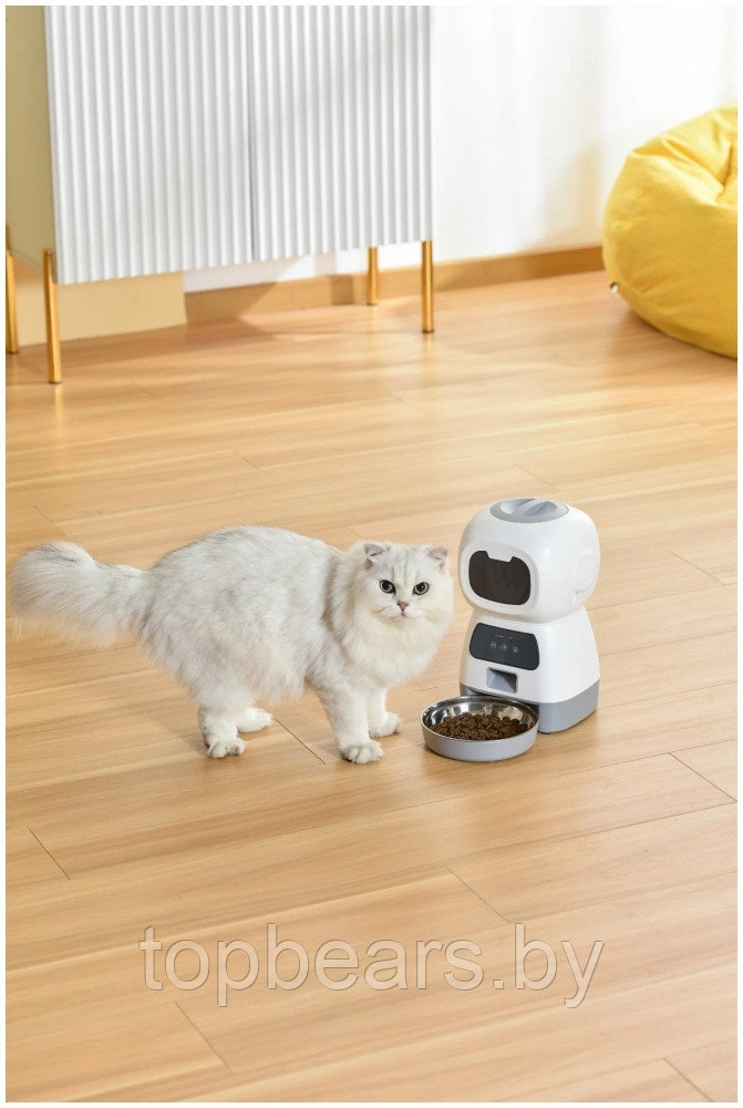 Умная автоматическая кормушка для домашних питомцев Elf Automatic Pet feeder с Wi-Fi и управлением через - фото 3 - id-p193034430