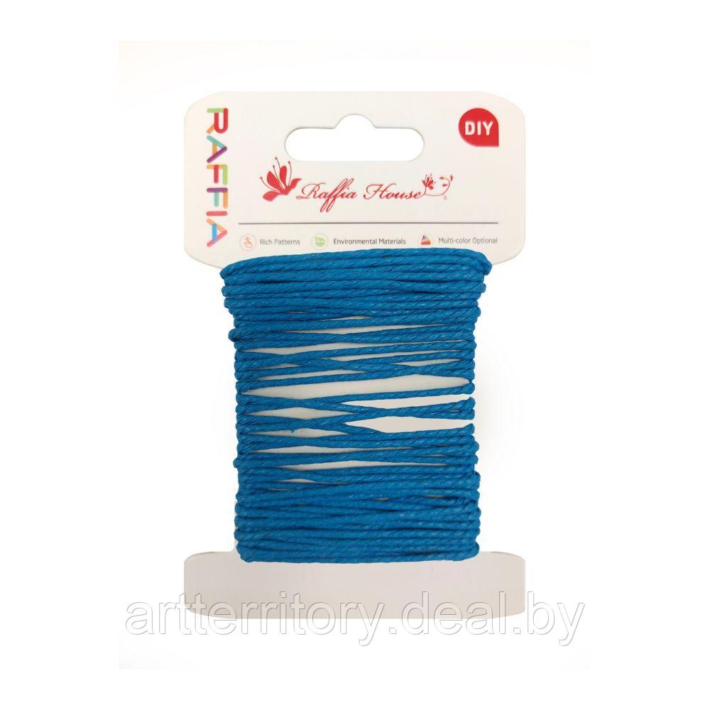 Шнур декоративный витой 4086, 0,1 мм*5 м, голубой - фото 1 - id-p193049331