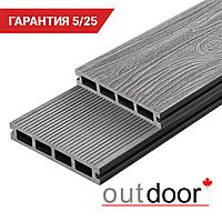 Террасная доска ДПК Outdoor 3D 150*25*3000 мм. CALIFORNIA/вельвет серая