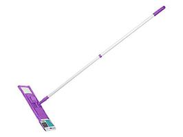 Швабра для пола с насадкой из микрофибры, фиолетовая, PERFECTO LINEA (Телескопическая рукоятка 67-120 см.)