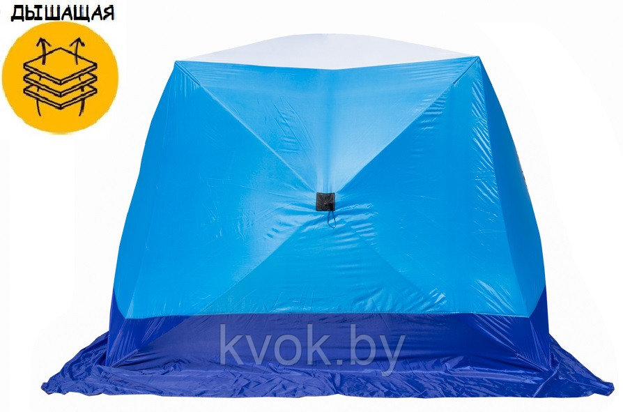 Палатка зимняя СТЭК КУБ-3 LONG трехслойная дышащая 2.2х2.5х2.0 м