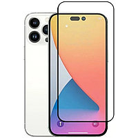 Защитное стекло 3d-20d для Apple Iphone 14 Pro черный (полная проклейка)